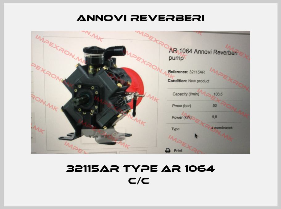 Annovi Reverberi-32115AR Type AR 1064 C/C price