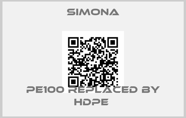 SIMONA-PE100 replaced by HDPE price
