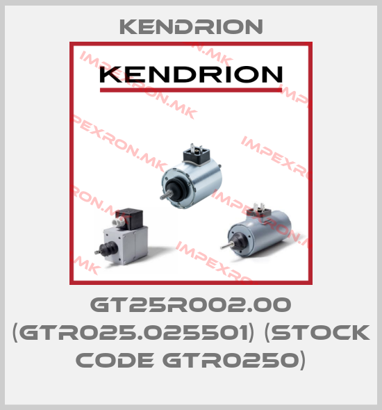 Kendrion-GT25R002.00 (GTR025.025501) (stock code GTR0250)price