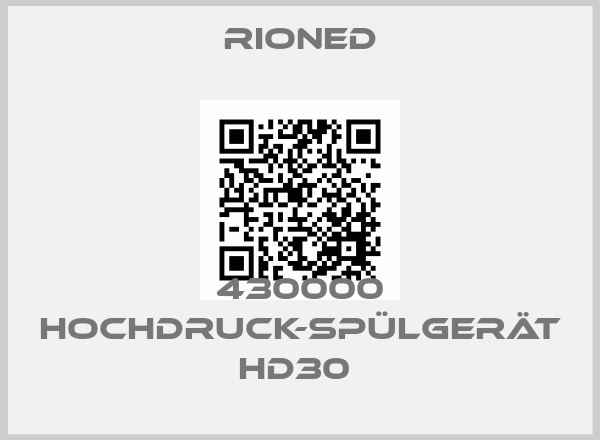 Rioned-430000 Hochdruck-Spülgerät HD30 price
