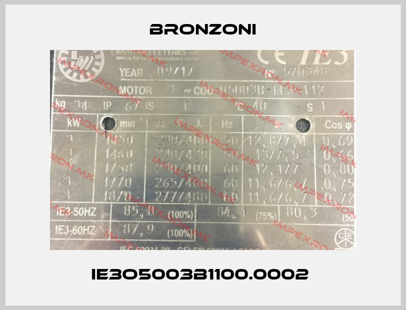 Bronzoni-IE3O5003B1100.0002 price