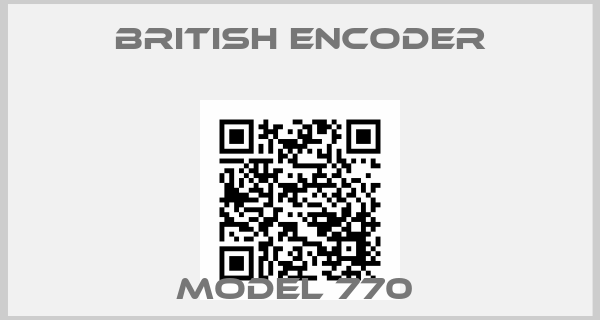 British Encoder-Model 770 price
