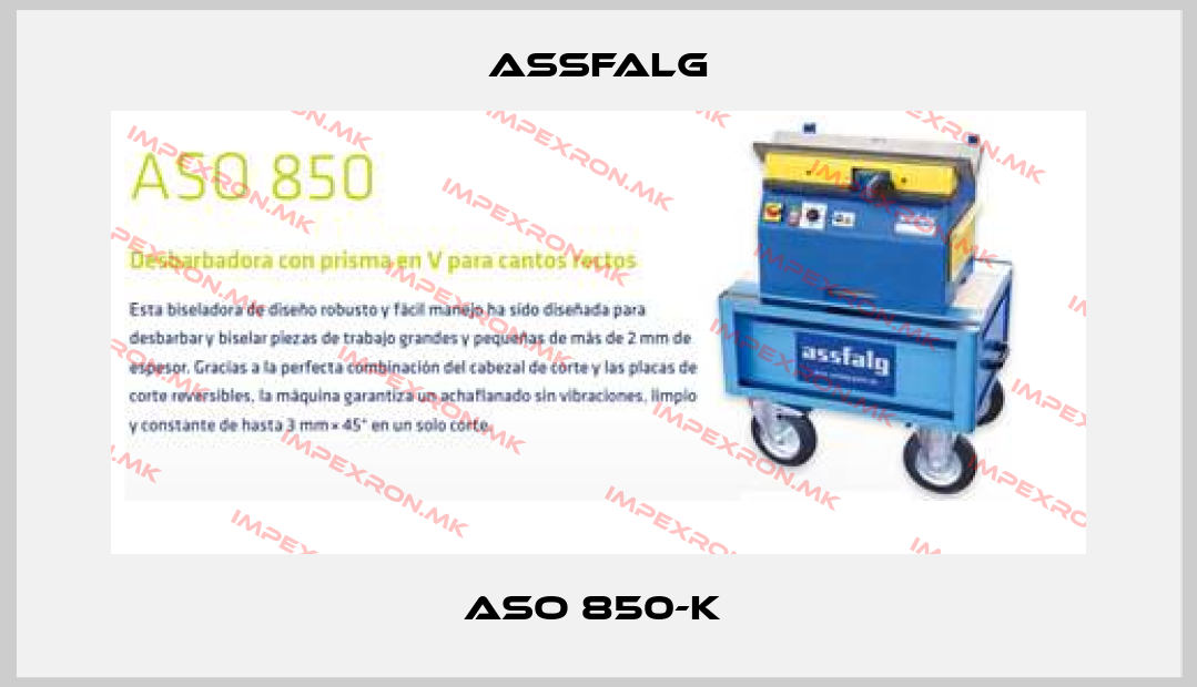 Assfalg-ASO 850-K price