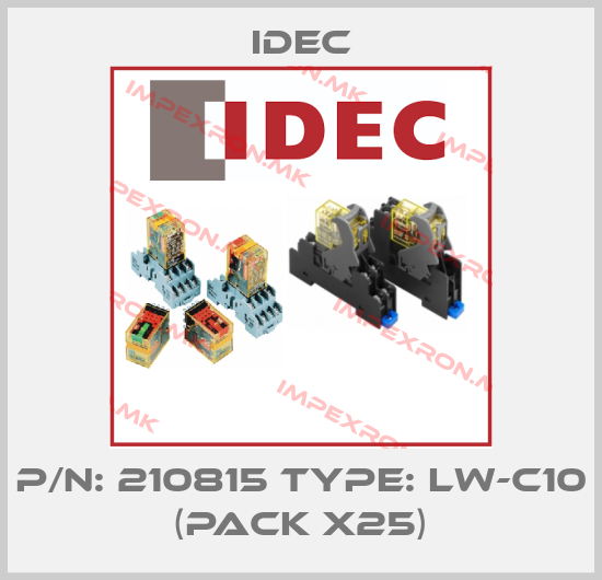 Idec-P/N: 210815 Type: LW-C10 (pack x25)price