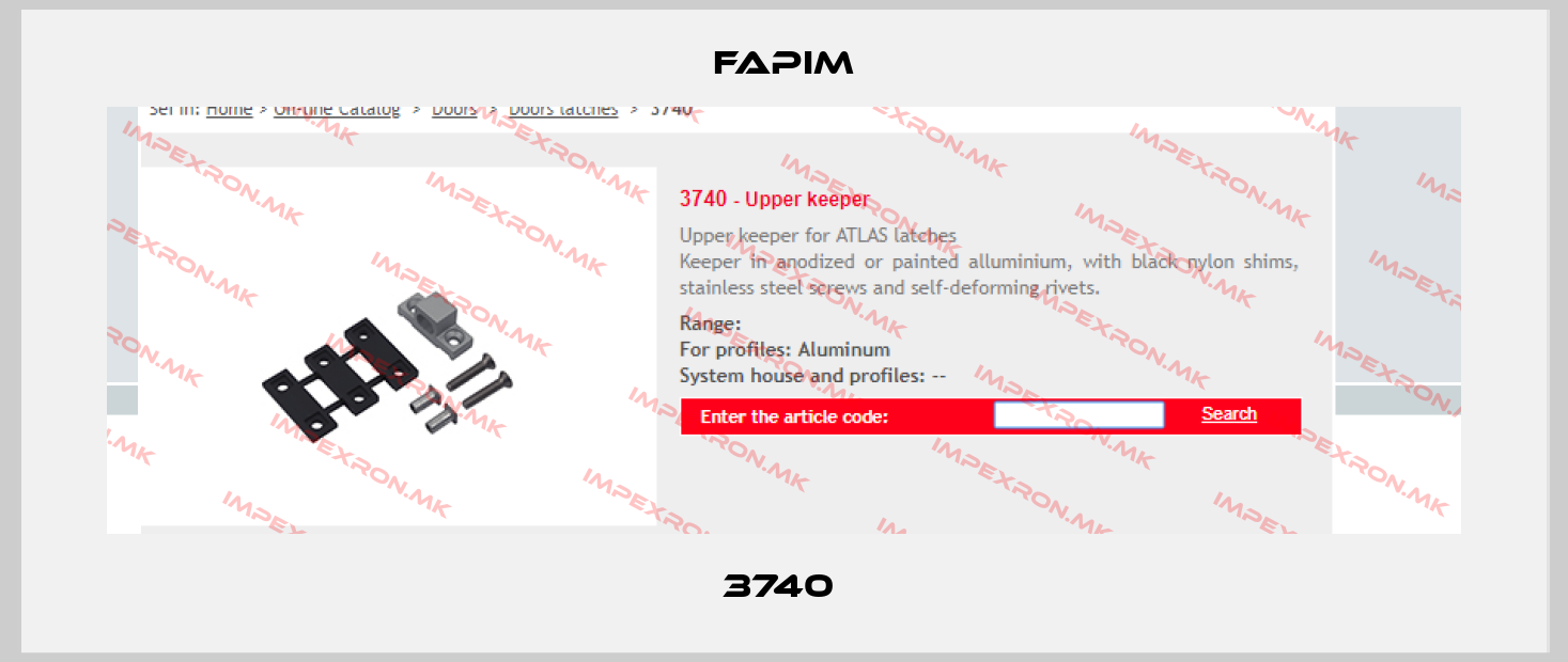 Fapim-3740 price