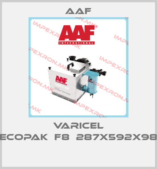 AAF-VARICEL ECOPAK	F8	287X592X98 price