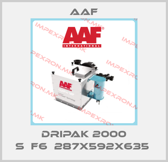 AAF-DRIPAK 2000 S	F6	287X592X635 price