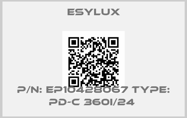 ESYLUX-P/N: EP10428067 Type: PD-C 360i/24 price