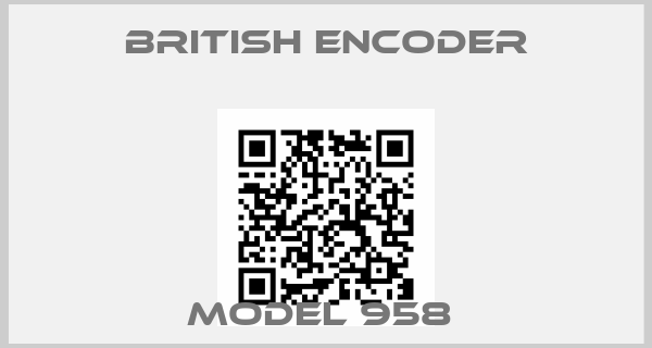 British Encoder-Model 958 price