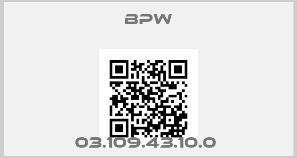 Bpw-03.109.43.10.0 price