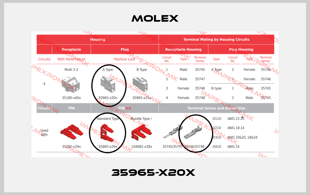 Molex-35965-x20x price