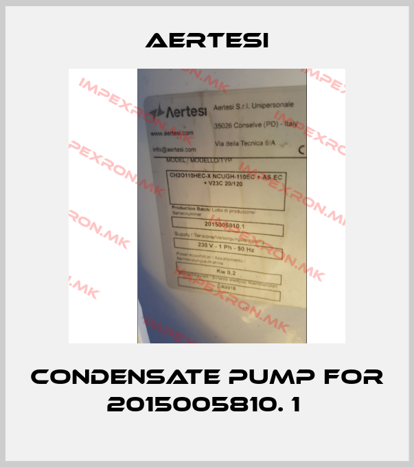 Aertesi-condensate pump for 2015005810. 1 price