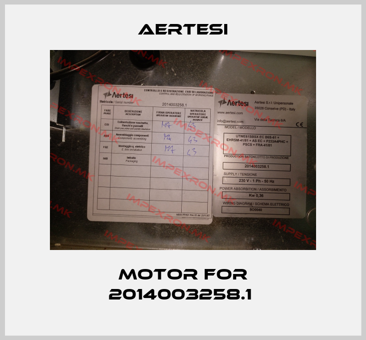 Aertesi-Motor for 2014003258.1 price