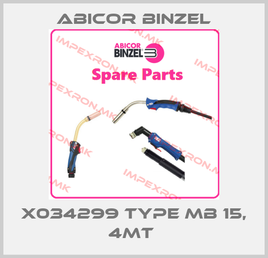 Abicor Binzel- x034299 Type MB 15, 4mt price