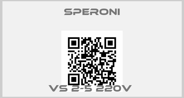 SPERONI-VS 2-5 220V price