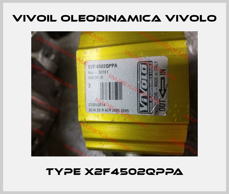 Vivoil Oleodinamica Vivolo-Type X2F4502QPPAprice