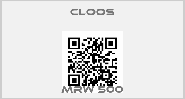 Cloos-MRW 500price