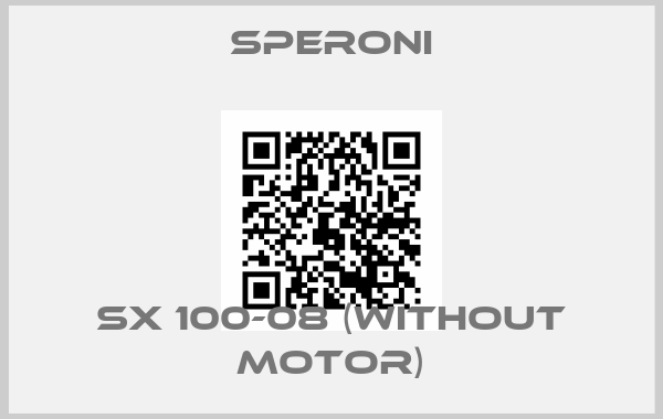 SPERONI-SX 100-08 (without motor)price