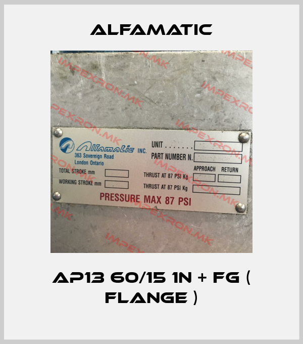 Alfamatic-AP13 60/15 1N + FG ( Flange )price