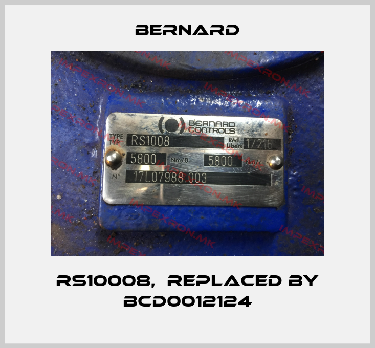 Bernard-Rs10008,  replaced by BCD0012124price