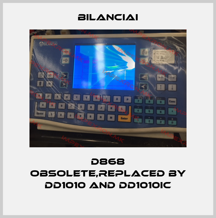 Bilanciai-D868 obsolete,replaced by DD1010 and DD1010ICprice