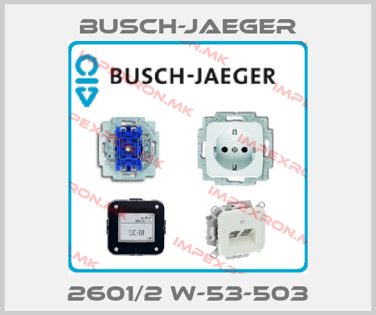 Busch-Jaeger-2601/2 W-53-503price