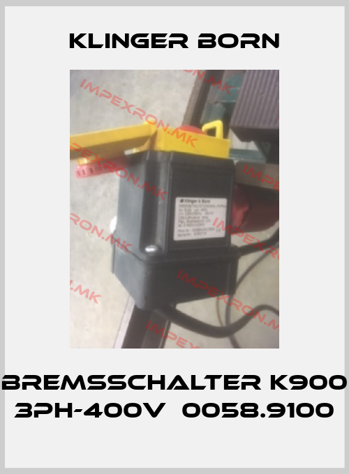 Klinger Born-Bremsschalter K900 3Ph-400V  0058.9100price