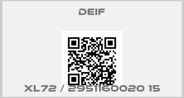 Deif-XL72 / 2951160020 15price