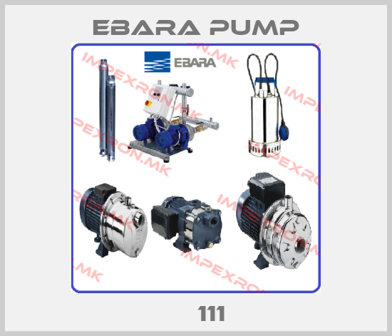 Ebara Pump-№  111price