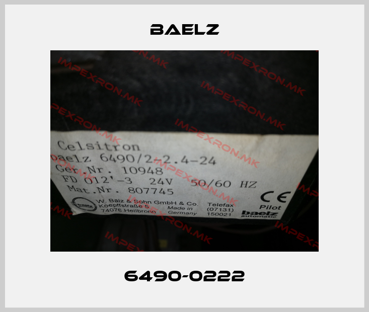 Baelz-6490-0222price