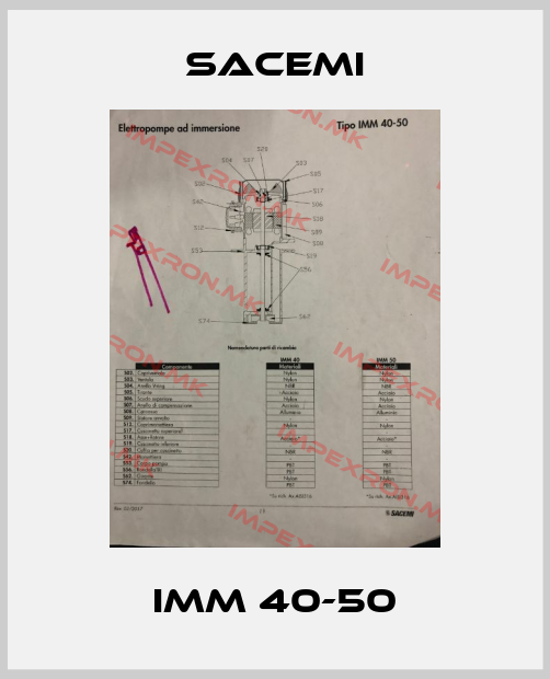 Sacemi-IMM 40-50price