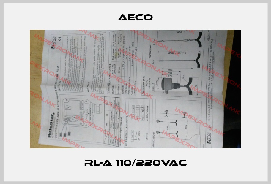 Aeco-RL-A 110/220Vacprice