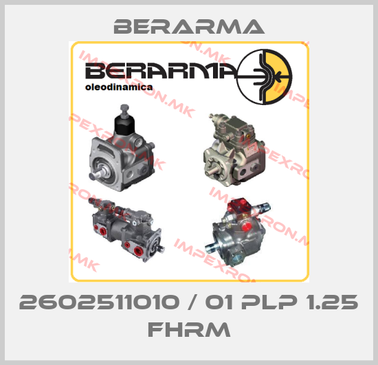 Berarma-2602511010 / 01 PLP 1.25 FHRMprice