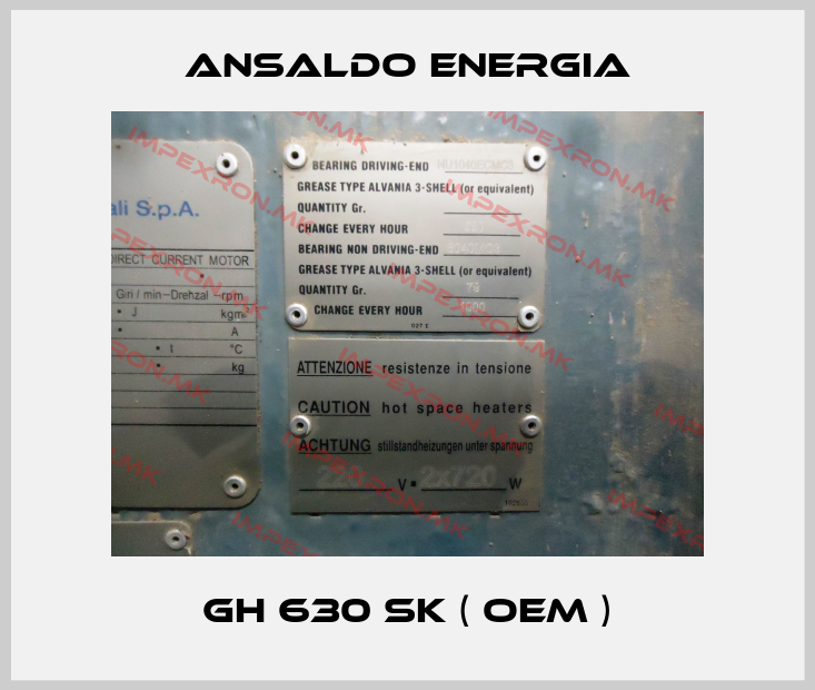 ANSALDO ENERGIA-GH 630 SK ( OEM )price