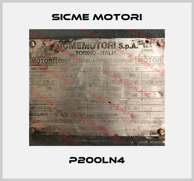 Sicme Motori-P200LN4price