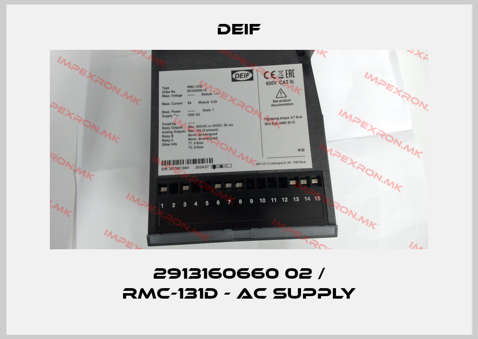 Deif-2913160660 02 / RMC-131D - AC supplyprice