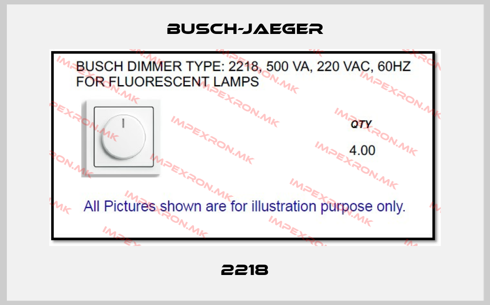 Busch-Jaeger-2218price