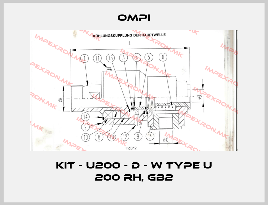 OMPI-KIT - U200 - D - W Type U 200 RH, GB2price