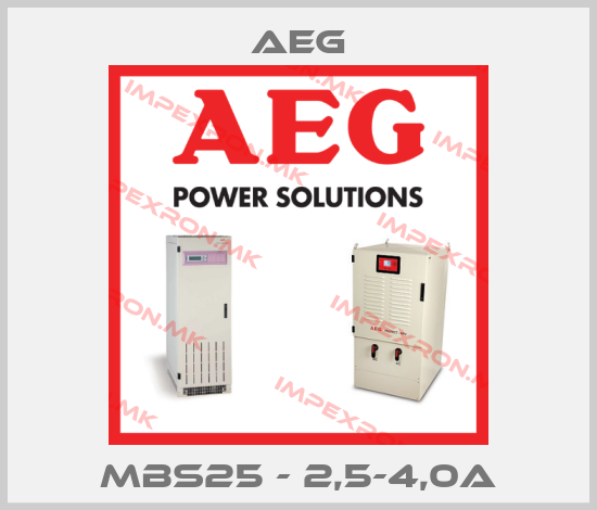 AEG-MBS25 - 2,5-4,0Aprice
