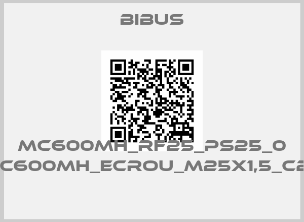 Bibus-MC600MH_RF25_PS25_0 (MC600MH_ECROU_M25X1,5_C25) price