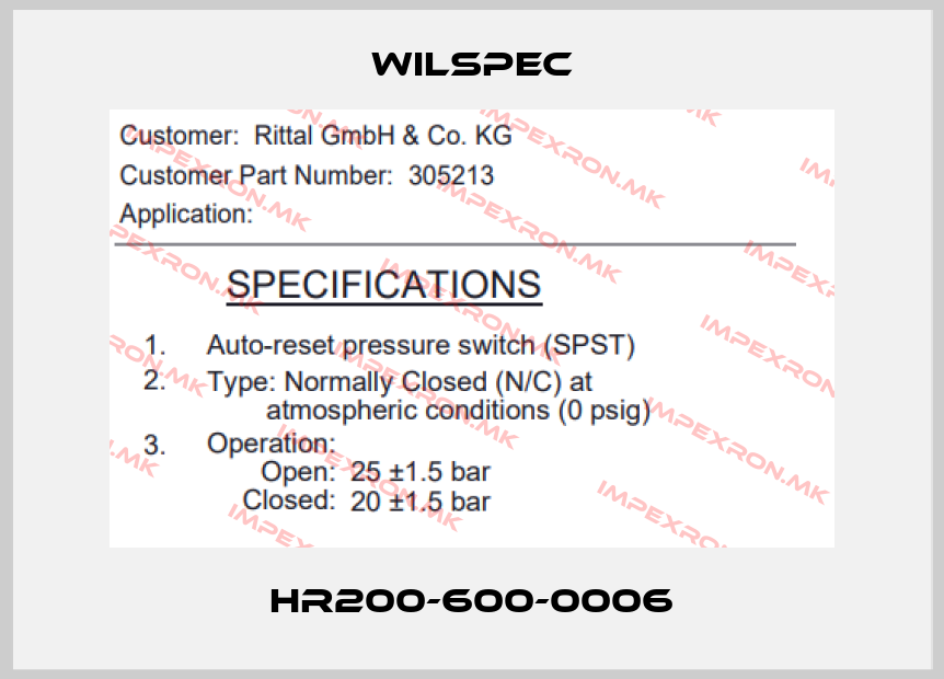 Wilspec-HR200-600-0006price