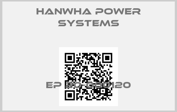 Hanwha Power Systems-EP 20-000120price
