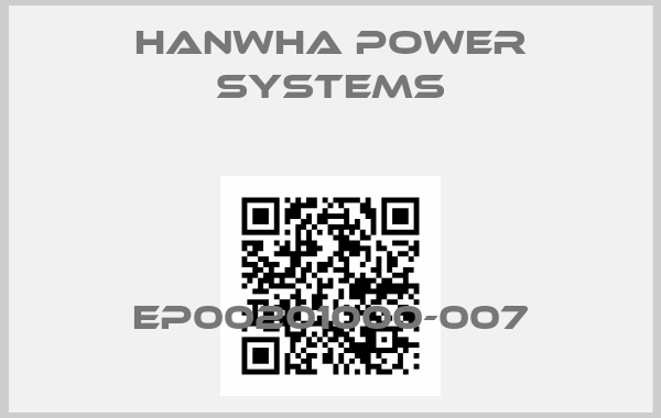 Hanwha Power Systems-EP00201000-007price