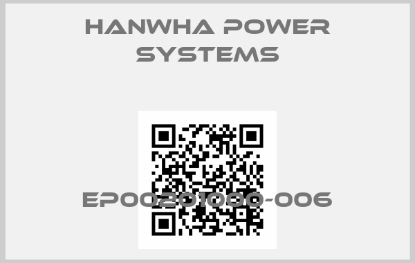 Hanwha Power Systems-EP00201000-006price