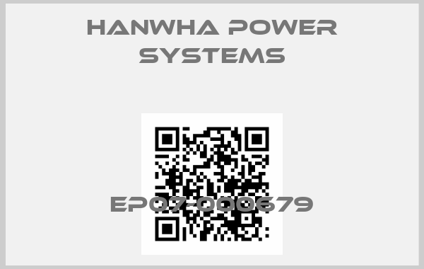Hanwha Power Systems-EP07-000679price