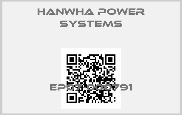 Hanwha Power Systems-EP07-000791price