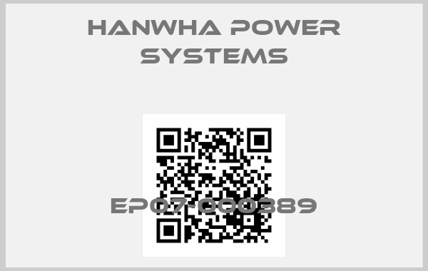 Hanwha Power Systems-EP07-000389price