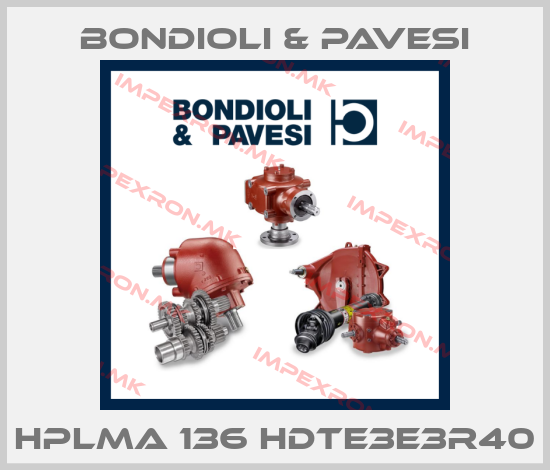 Bondioli & Pavesi-HPLMA 136 HDTE3E3R40price