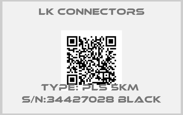 LK Connectors-Type: PLS 5KM  S/N:34427028 Blackprice