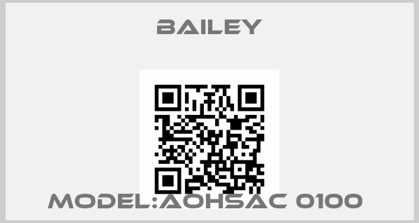 Bailey-MODEL:AOHSAC 0100 price